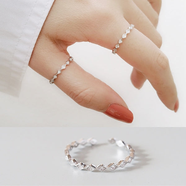 Silver Rings Rhombus