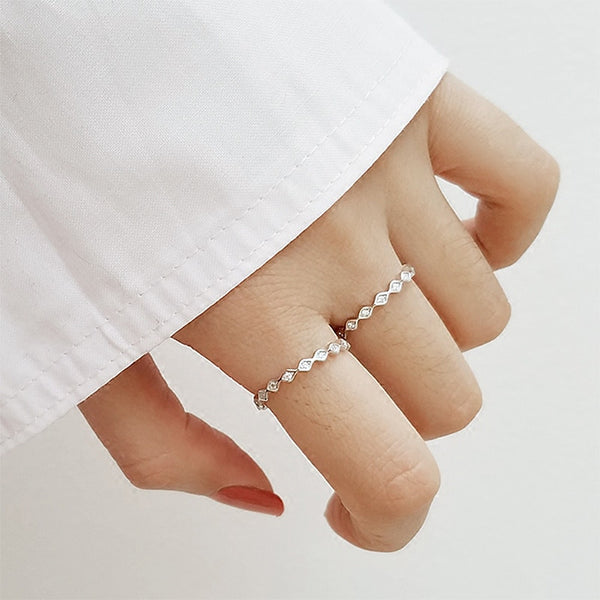 Silver Rings Rhombus