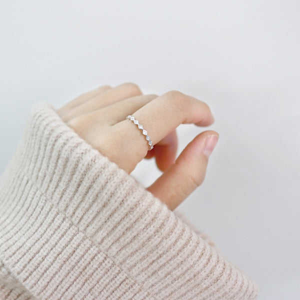 Silver Rings Rhombus