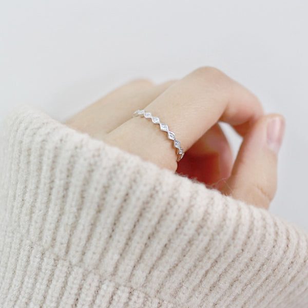Silver Rings Rhombus