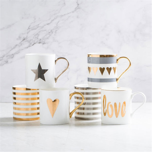 Milk Water Cup Gold