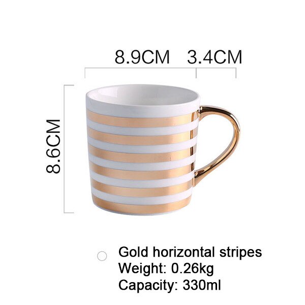 Milk Water Cup Gold