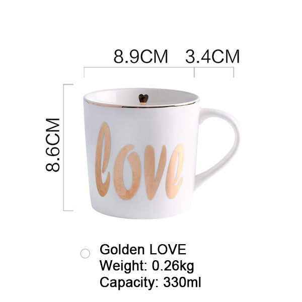 Milk Water Cup Gold
