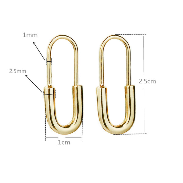 Gold Earrings Geometric