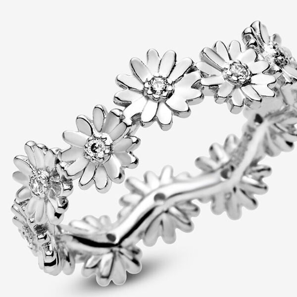 Flower Crown Ring Silver