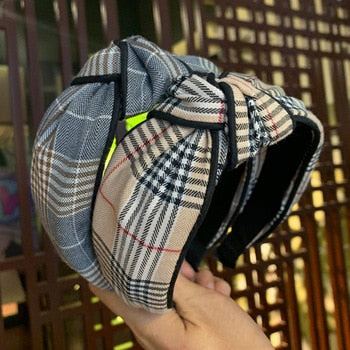Checkered Plaid Headband