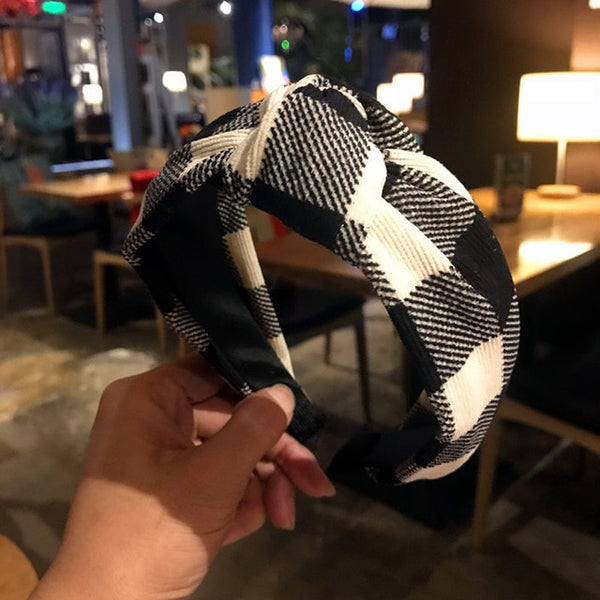 Checkered Plaid Headband