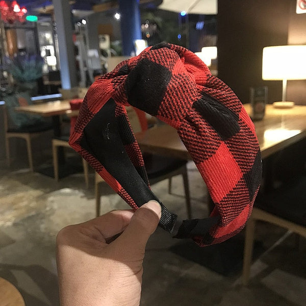 Checkered Plaid Headband