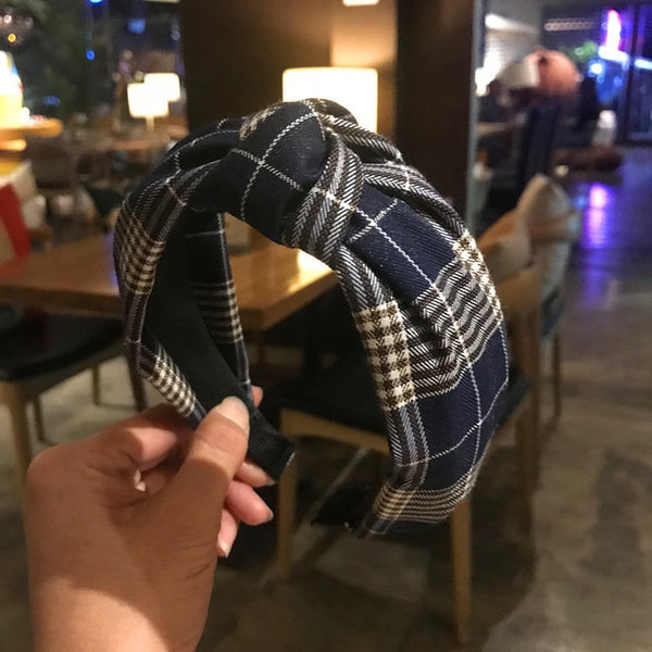 Checkered Plaid Headband