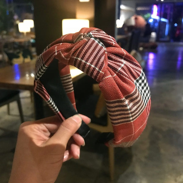 Checkered Plaid Headband