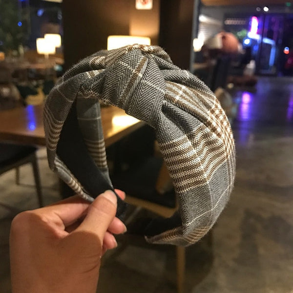 Checkered Plaid Headband