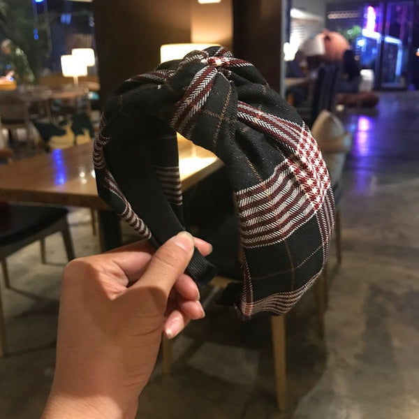 Checkered Plaid Headband