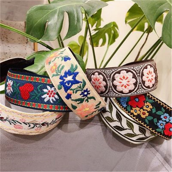 Embroidery  Flower Headbands