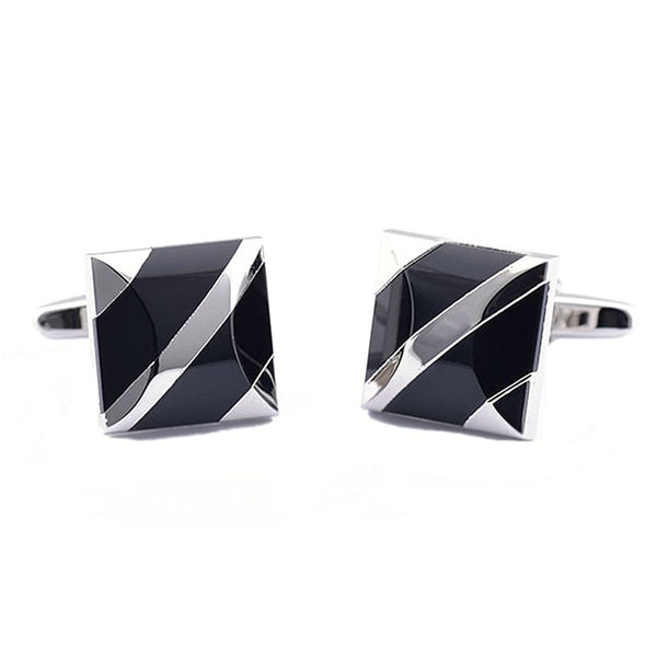 Mens Shirt Cufflinks Black