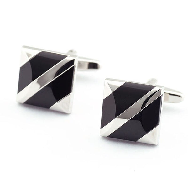 Mens Shirt Cufflinks Black