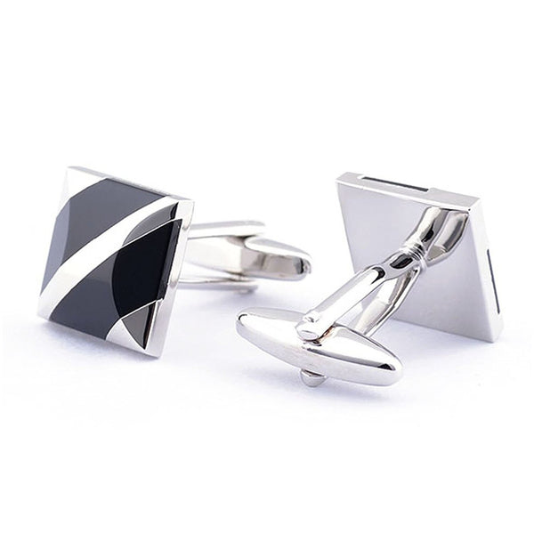Mens Shirt Cufflinks Black