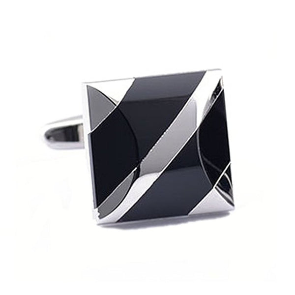 Mens Shirt Cufflinks Black