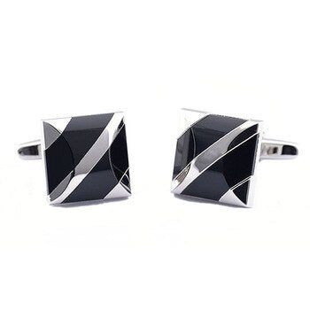 Mens Shirt Cufflinks Black