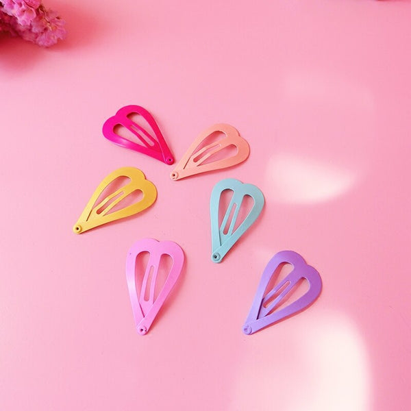Metal Hair Snap Clips Cute